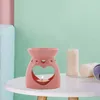 Kerzenhalter Teelichthalter Keramik rosa ätherische Ölbrenner für Aroma Pulverblätter Haus Yoga Meditation Spa
