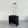 Przewoźniki Mężczyźni Travel Rolling Bagaż Bagaż Wheels Wheeled Wheeled Wewnętrzna 18-calowa walizka bagażowa Oxford Kabin Waszy
