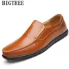 Casual Shoes Mens Loafers Leather Designer Men High Quality Driving Fashion Italian Euro Sapato Masculino Social Couro