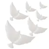 Party Decoration 6 Pcs Wedding Flying White Foil Balloons Peace Bird Pigeon Inflatable Helium Ballon For Birthday Decor Po