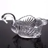 Plates Swan Fruit Tray High-end Modern Glass Chinese Living Room Household Light Luxury Atmospheric Bowl