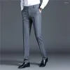 Pantalon pour hommes Business Button Button POCHETS PACLOW PACTWORM SOLIDE FOLICE CASSORIQUE LOBT LOBT PTANTERS PROFESSIONNEL