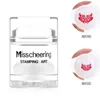 Nail Salon Pure Clear Jelly Nail Art Stamper Scraper Set Print Silicone Marshmallow Nail Stamp Stamping Tools