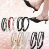 Shoe Parts 1 Pair Women Shoeslaces For High Heels Shoes Decoration Buckle Lazy Shoelaces Elastic Band Anti Falling Heel Non-Slip Belt Strap