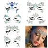 Tattoos Glitter Face Stickers Women Sexy Tattoos Rhinestones for Face Stickers Diamonds Gem Bright Tatoo Sticker Festival Makeup Zs001