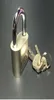 New Cabinet Luggage Security Metal Lock Padlock Gold Silver Tone with 3 Keys Home Improvement Hardware Locks2815262