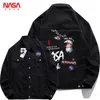 NASA Co Branded Denim Jackets for Men and Women, 2022 Spring en Autumn New Trendy Brand Casual Rapel Fashionable High Street Couple Jackets PQK