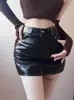 Skirts Sexy Gold Slim Women Mini Skirt High Waist Summer Fashion Club A Line Korean All Match Design Quality Clothes