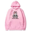 Original Designer Women's-Death Skull Bunny Print Sweatshirt 2024 Fashion Casual Loose Punk Tide