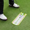 Aids ny stil golf sätter justering spegel bärbar övning sätta tränare golf putter linje sätta spegel träningshjälpverktyg