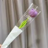 Dekorativa blommor 5st DIY Artificial Flower Bouquet Sunflower Handstickad Fake Stick Floral Home Decoration Mors dag Jubileumsgåva