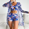 Damskie stroje kąpielowe Summer Sexy Multi -Kolor Printed Bra Dwuczęściowy strój słonecznika Kobiety juniors kąpielowe Starsze kostiury kąpielowe dla kobiet