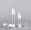 Garrafas de armazenamento 50 ml de garrafa clara de garrafa branca de tampa de tampa de tampa/soro/loção/emulsão/fundação/uv essência embalagem cosmética