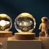 3D Crystal Ball Creative Planet Galaxy Glass Globe Mune Moon Desktop Decor House House Decoration Ornement Gifts 240418