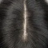 Toppers Isheeny 8x12cm Human Hair Piece Topper 12 "14" Injetado Toupe -Teupe de Base de Seda Injetada Toupee Celudo Natural de Celado em Hairpiece sem franja