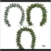Levererar hemfestliga kransar Gardenpcs Artificial Pine Leaf Vine, Wedding Backdrop Arch Wall Decor, Fake Hanging Plant Ivy for Table Festi