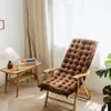 Travesseiro inyahome cor sólida cor dobrável cadeira de balanço assento para varanda de jardim sofá -lounge sofá tatami decoração de colchão