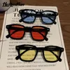 Óculos de sol 2024 Classic Vintage Square Women Retro Men Grandes Men Black Luxury Sun Glasses UV400