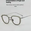 النظارات الشمسية إطارات النمط الياباني النقي التيتانيوم إطار نظارات العيون المألوفة