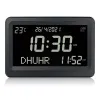 Vêtements Azan horloge 8 Athan sonne plus grand écran d'écran LCD Multilinages de bureau ALARME GRÉGORIEN CALENDRES MUSLUMINES PRIMÉ HIJIR C1V9