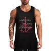 Men's Tank Tops Death-First-to-Vultures-Funny Top Cotton T-shirts Man Gym