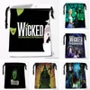 Drawstring Custom WICKED Bags Travel Storage Mini Pouch Swim Hiking Toy Bag Size 18x22cm#0412-11-109