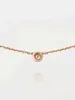 Original designer Carter Same Style Flying Saucer Pendant Female clavicle Chain Rose Gold Non fading Simple Personality Gift for Girlfriend 3POD