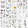 Inks Pink Butterfly Women Back Waist Flash Tatoo Girl Body Art Fake Tattoos Realistic Sexy Waterproof Temporary Tattoo Sticker India