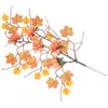 Decorative Flowers With Flower Stem Fall Thanksgiving Leaves Branches Faux Autumn Decor