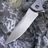 0450 Koolstofvezelhandgreep Outdoor Camping EDC Pocket Knife Survival Tactical Folding Mes