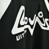 Män t-shirt kort ärm skjorta avslappnad lös topp designer lyx 100 ren bomullsbokstäver topptryck gata hip-hop rap män och kvinnor y2k4