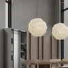 Lustres nordics modernes japonais de soie japonaise Fabri LED suspende pour le restaurant étude homestay décor intérieur lustre suspendu