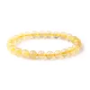 Bangle multi -stijl gele citrine kralen armbanden mode natuursteen armbanden gele kwarts bangle vrouwen genezende reiki sieraden