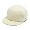 Ball Caps Japanese Short Brim Baseball Cap Female Street Soft Five-Piece Sun Round Hat Waterproof Student Outdoor Peaked Male