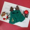 Dog Apparel Puppy Clothes Cat Christmas Cloak Deer Horn Pet Year Crossdressing Small Hat Po Jewelry Accessories