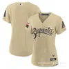 Maglie da baseball Rattlesnake Bumgarner#40marte#4 Beige Elite City Player Nome uniforme