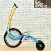 Bicycle Leopard Riding Sports Bike Standing Station, Vertical Three Wheeled, Seatless, Half Bike Creative Hiking