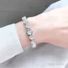 Hailer Joyas jóias finas def Stone 925 Sterling Silver Gemstone Heart Tennis VVS Bracelet
