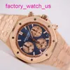 AP Diving Wrist Watch Royal Oak Series 26239 Men's Rose Gold Blue Face Automatic Machinery Swiss Famous Luxury Sports Watch Diameter 41mm