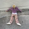 Pants Houzhou Pembe Camo Kargo Pantolon Erkek Y2K Büyük Boy Cepleri Kamuflaj Kargo Pantolonları Erkek Giyim Moda Sokak Giyim Hip Hop