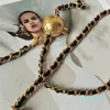 Дизайнеры талия цепные ремни роскошные классические жемчужины бренды бренды талии для женской леди платье для вечеринки декоративные золотые серебряные цепочки ремень