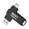 Drives 2in1otg USB 3,2 Type C Pendrive Flash Drive 128 Go 256 Go 512 Go Stick Memory pour Xiaomi Huawei Sumsung