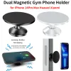 Stands magnetiska biltelefonhållare Mobil mobiltelefonmontering 360 Roterbara väggar speglar Dörrar använder för iPhone 14 Pro Max Huawei Xiaomi 13