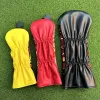 AIDS Golf Wood Head Covers, King and Queen 1 # 3 # H, Premium Leather, Waterproof, Stylish Golf Club Covers, Protector, Protector, New