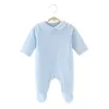 One-pièces pour bébé sombre fooes enfants Vêtements longs manches enfants vêtements nouveau-nés bornes salopers enfants filles filles vêtements bébé combinaison