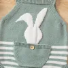 Pulls mignon lapin bébé garçons filles tricot pull noir bébé pires sauthes sans manche