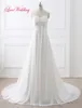 Abiti da sposa in pizzo vintage appliqued Chiffon a buon mercato modesto spaghetti a basso contenuto di spaghetti Plus 2017 abiti da sposa estivi da donna 20171534301