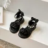 Slipper Sommer Kinder Sandalen Mädchen elegante Perle Mode Neue multifunktionale süße Kinderparty flache Sandalen Größe 23-36L2404