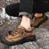 Chaussures décontractées Camping Outdoor Randonnée Men Génécalité en cuir Sneakers sports