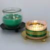 Iron Round Craft Candle Holder Creative Simple Romantic Cup Table Decoration Rod Wax Socket Base Tray 240410